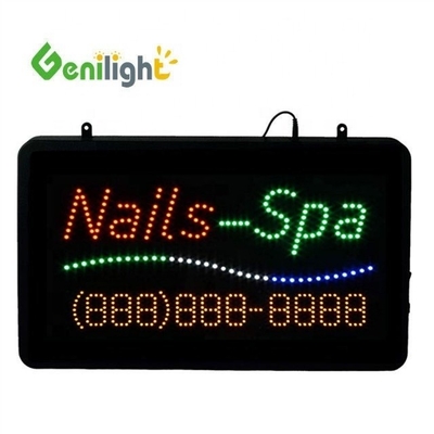 Rectangle Indoor Open LED Sign with Telephone Telephone Function 3 Kind Change