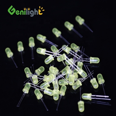 5mm Yellow Candle Light Flicker Diodes with Bright Flickering LED Light Package / Case