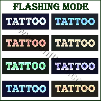 LED Tattoo Piercing Neon Open Sign with Design Rectangle Shape and Epoxy Resin Material