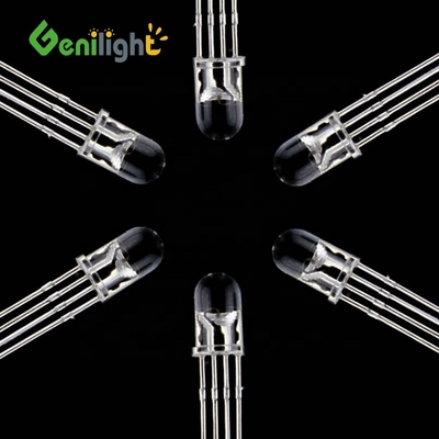 Clear 3mm/5mm/8mm/10mm LED Diode with Ultra Bright 4-Pin Round Top Emitter Description -