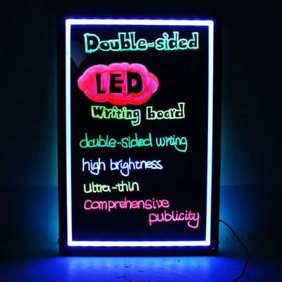 Good Anti-wind Ability Flashing Remote Control Illuminated Erasable Neon LED Message Menu Sign Writing Board