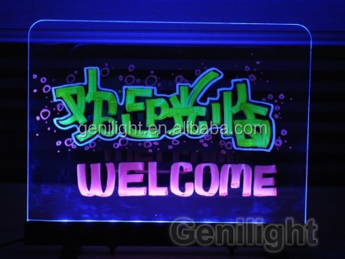 Powerful Hanging Chalk Board with 46 Flash Modes and Tempered Glass CE Certification