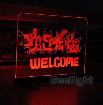 Powerful Hanging Chalk Board with 46 Flash Modes and Tempered Glass CE Certification
