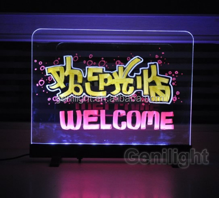 Powerful Hanging Chalk Board with 46 Flash Modes and Tempered Glass CE Certification