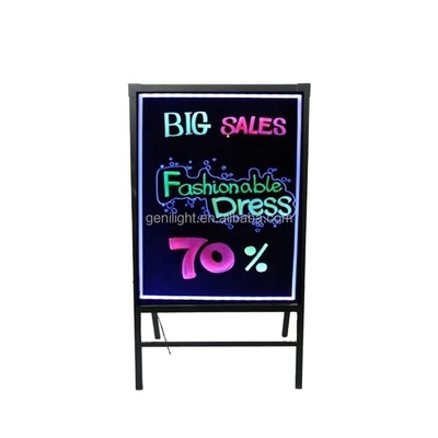 Animation Display Mode Erasable LED Writing Board Light Box with RGB SMD5050 LED Strip