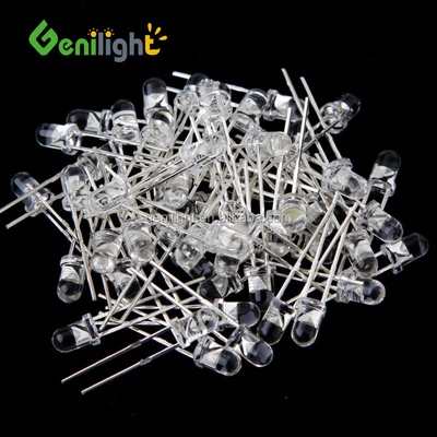 F5 5mm LED Light Bulb Emitting Diode White Green Red Blue Yellow Two Pin
