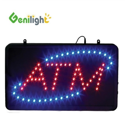 Genilight 22*13inch Super Brightness LED Check Cashed Letter Neon Open Sign for Indoor