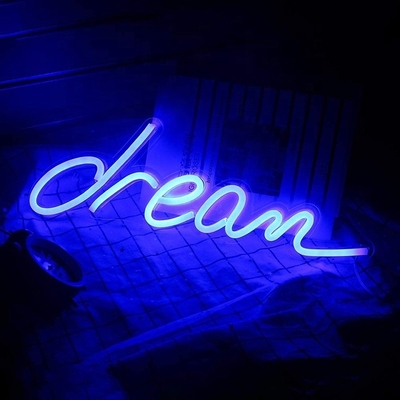 Acrylic Panel Pink LED Neon Light USB Powered Dream Neon Sign for Bedroom or Wedding