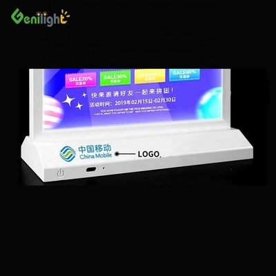 High View Angle A4 Desktop Acrylic LED Light Table for Shopping Mall Advertising