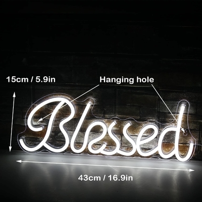 5V Blessed Neon Sign Perfect for Baby Shower Decoration Long Life Span of 50000 Hours