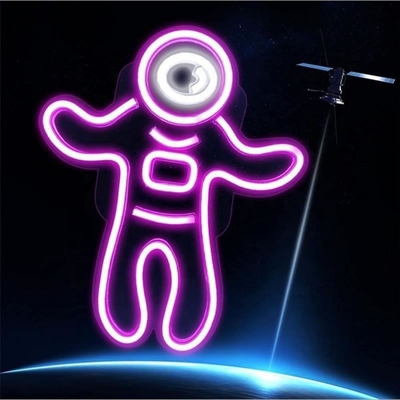 Power Consumption 1 Astronaut Neon Light Projector Space Led Signs for Bedroom Wall Decor