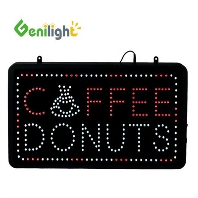 Safe Voltage LED Coffee Donuts Shop Sign Genilight Indoor 22*13inch with SDK Function