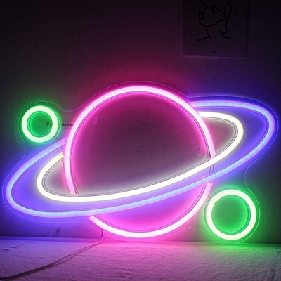 Transform Your Room into a Cool and Trendy Space with Our Planet Neon Sign LED Light