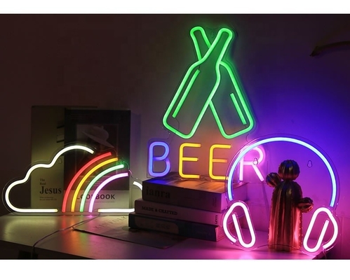 Acrylic Spaceship Neon Signs Customized for Wall Decoration and UFO LED Night Light