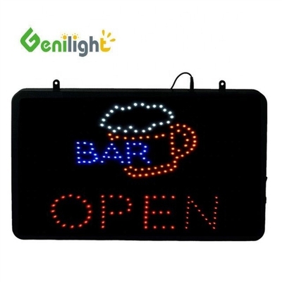 CE ROHS Certified LED Cafe Illuminated Advertising Neon Sign with Animation Display