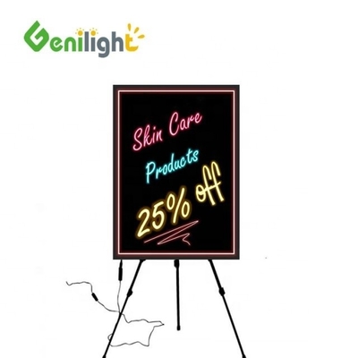 Flashing LED Rewritable Writing Board with Control Botton Tripod Stand Rectangle Shape and Great Anti-wind Ability