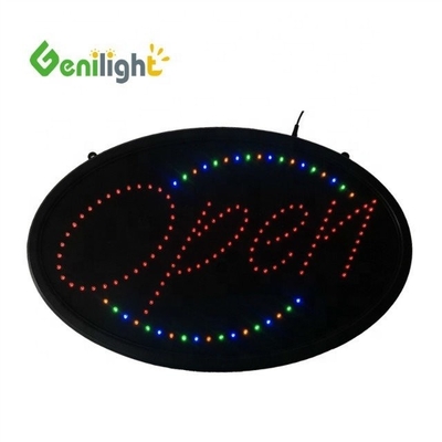 ODM Custom Oval Led OPEN Light Neon Sign with High Resolution