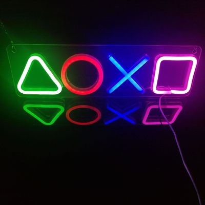 Upgrade Your Game Room with Colorful LED Neon Lights 42*12.5cm USB Powered Wall Decor