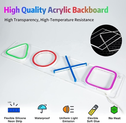 Upgrade Your Game Room with Colorful LED Neon Lights 42*12.5cm USB Powered Wall Decor