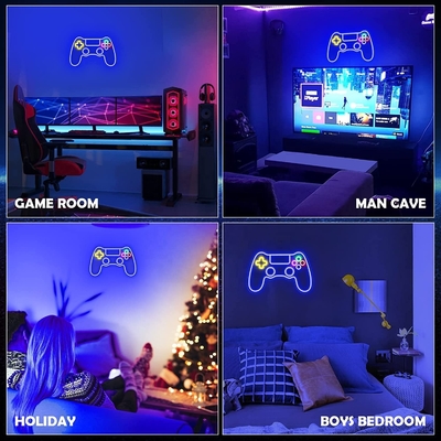 Add a Pop of Color to Your Gamer Room with 41*27.5cm Custom Game Controller Neon Sign