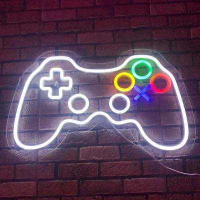 Add a Pop of Color to Your Gamer Room with 41*27.5cm Custom Game Controller Neon Sign