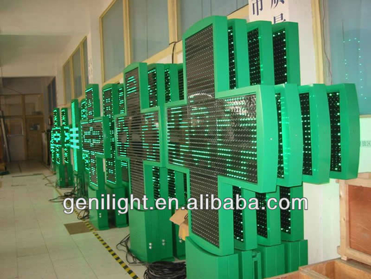 P16 P20 Pixels 3D LED Pharmacy Cross Display Sign with RS232 RF Control Communication