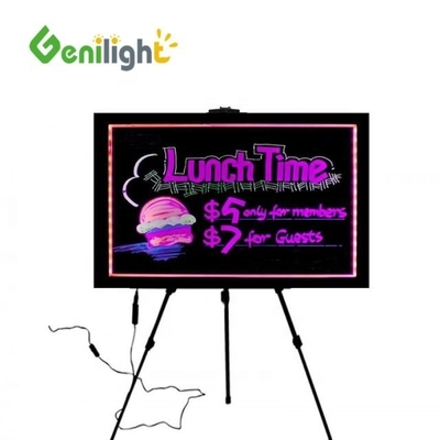 Acrylic or Tempered Glass Surface Board Customized Full Color LED Writing Sign Board