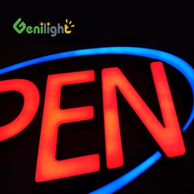 Get Your Business Seen Anytime Ultra Bright Large LED Neon Open Sign with Remote Control