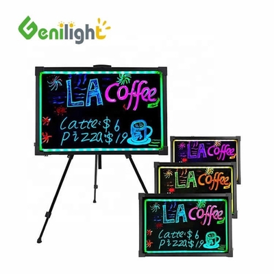 Double Sided Tempered Glass LED Writing Board Stand for Interactive Presentations