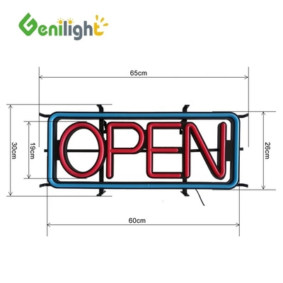 Photo Media LED Neon Open Signs with 2 Kind Change Functions and Acrylic Material