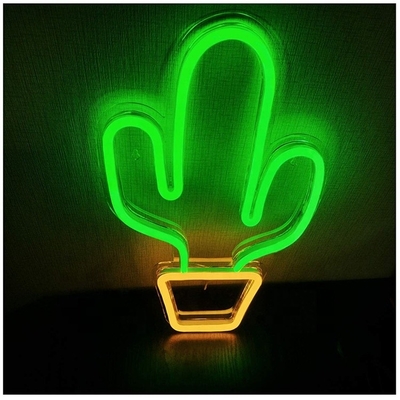 USB Powered LED Neon Sign for Bedroom Decor Big Cactus Shape for Kids Teen Boys Girls Dorm