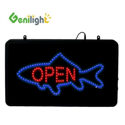 56*33cm DC12V Genilight Flash Edge Advertising LED Open Sign for Fried Chicken Shop