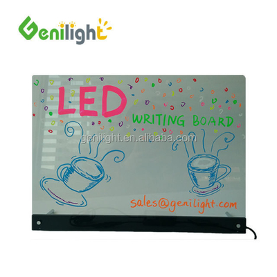 Indoor Mini RGB Transparent LED Writing Board Panel Size 20*30cm for Shop Display
