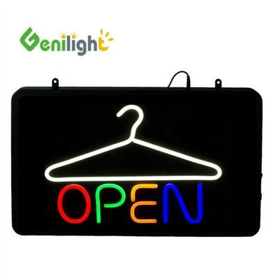 Power Saving Custom LED Open Sign Genilight Indoor for Dry Cleaners 3 Flash Modes