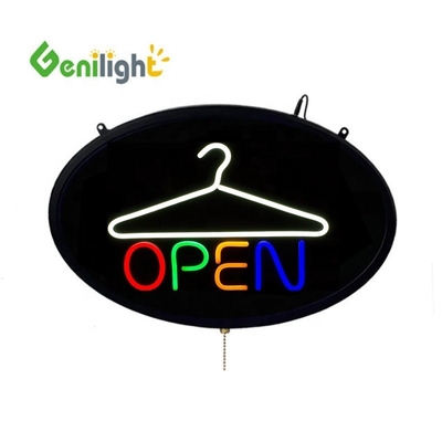 Power Saving Custom LED Open Sign Genilight Indoor for Dry Cleaners 3 Flash Modes