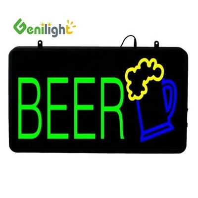 LED Bar Pub Wall Lighted Sign Rectangle Shape Hanging Installation Made Convenient