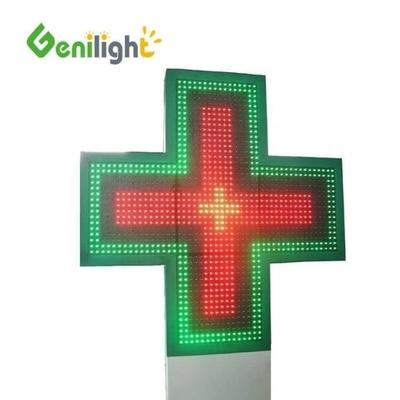 3D Animation LED Display Attractive Led Pharmacy Cross Display with 1280 / 2560 dots