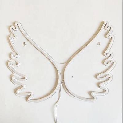 45*34cm Angel Wing Neon Signs for Wall Decor in Girl Bedroom Kids Room Wedding Energy