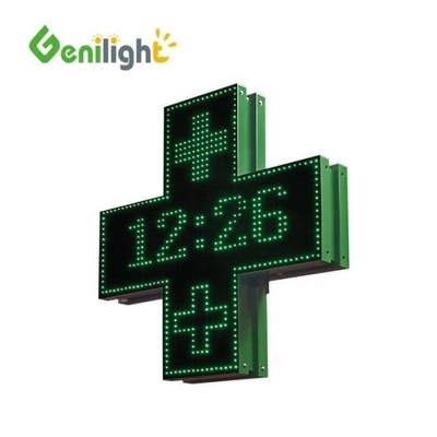 SDK Function Outdoor Waterproof Programmable Full Color Cross Display Pharmacy LED Sign