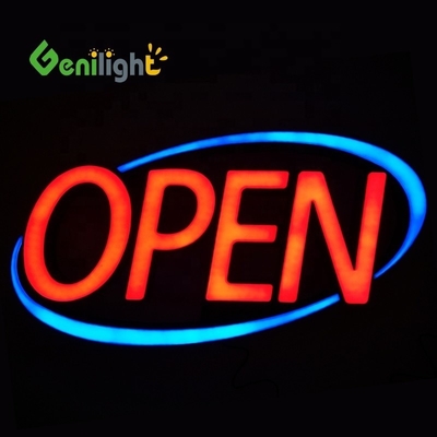 Customized Jumbo ULTRA BRIGHT LED OPEN SIGN Flashing Scrolling Modes Red/Blue Perfect