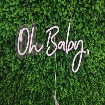 Neon Light for Baby Nursery  Game Room  Wedding White LED Letter Light Up Sign
