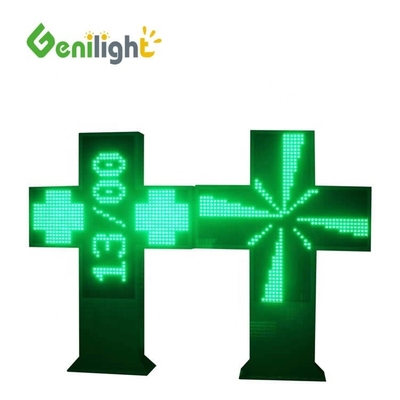 ODM Full Color LED Cross Pharmacy Sign with WIFI Control and 1G Pixel Configuration