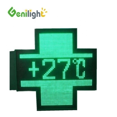 Outdoor Pharmacy Cross LED Display with Shining Flashing and SDK Function Integration
