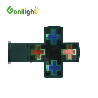 Outdoor Pharmacy Cross LED Display with Shining Flashing and SDK Function Integration