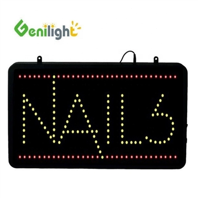 Rectangle LED NAILS SIGN Make Your Nail Display Shine with Our Motion Flashing Design
