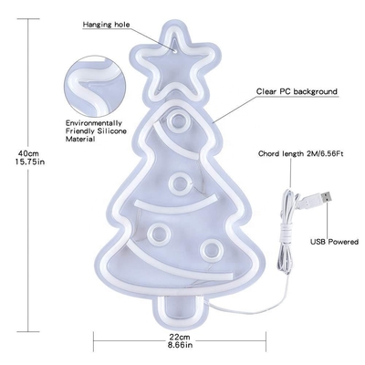 Xmas LED Sign Lights Window Lights Festival Light for Home Decoration Bar Christmas Tree Neon Signs