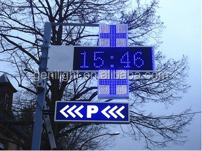 OUTDOOR RF/WIFI/Remote Control LED Pharmacy Cross Display Easy Installation and Operation