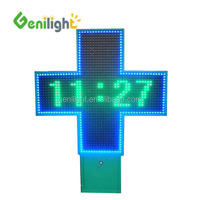 OUTDOOR RF/WIFI/Remote Control LED Pharmacy Cross Display Easy Installation and Operation
