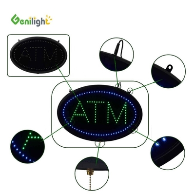 Energy-Saving LED ATM Letter Sign with Border Light Power Certificate CE RoHS LVD etc Lifespan hours -