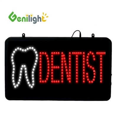 Genilight Custom Dentist Animated LED Neon Sign with Tooth Logo High Contrast Ratio